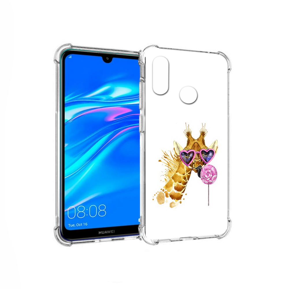 

Чехол MyPads Tocco для Huawei Y9 акварельный жираф (PT227091.35.217), Прозрачный, Tocco