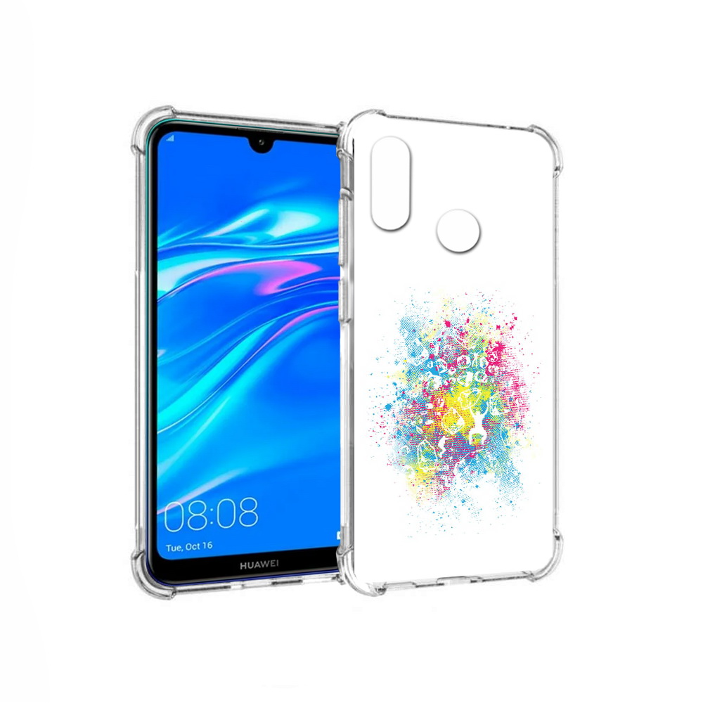 

Чехол MyPads Tocco для Huawei Y9 акварель абстракция (PT227091.35.214), Прозрачный, Tocco