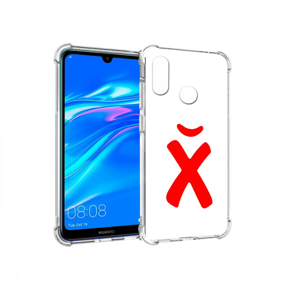 

Чехол MyPads Tocco для Huawei Y9 абстракция буква х (PT227091.35.209), Прозрачный, Tocco