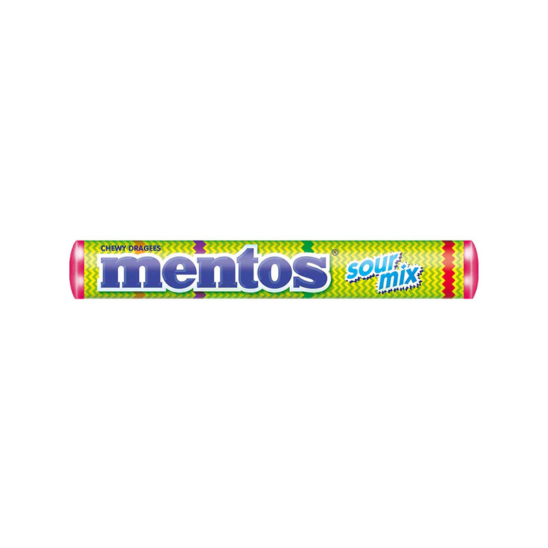 Конфеты жевательные Mentos Sour Mix 37,5 г