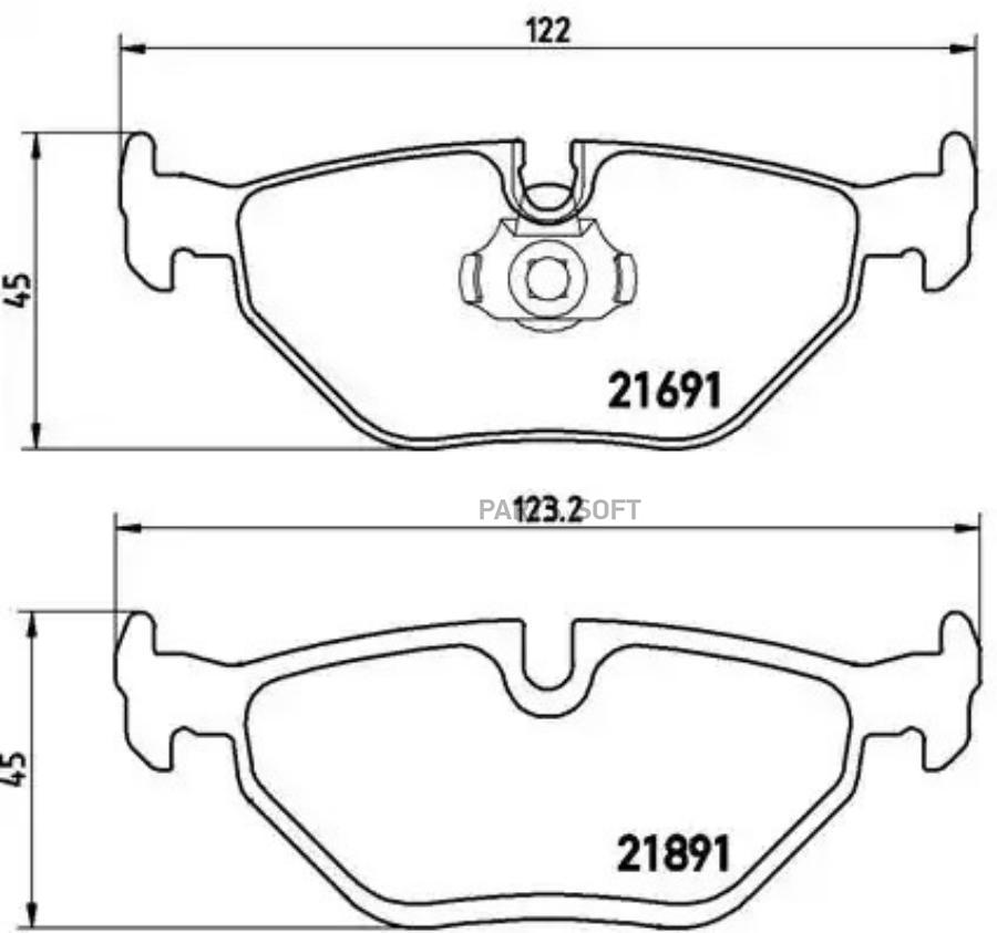 

Тормозные колодки brembo P06023