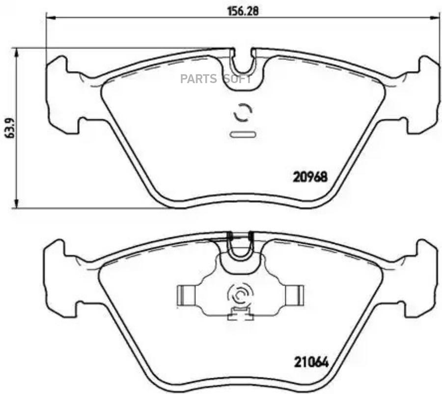 

Тормозные колодки brembo P06012