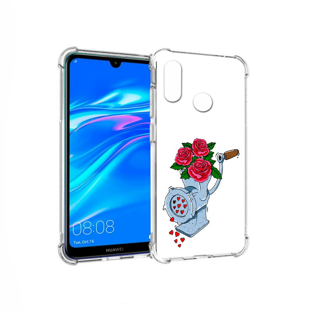 

Чехол MyPads Tocco для Huawei Y9 Цветочные сердца (PT227091.35.199), Прозрачный, Tocco