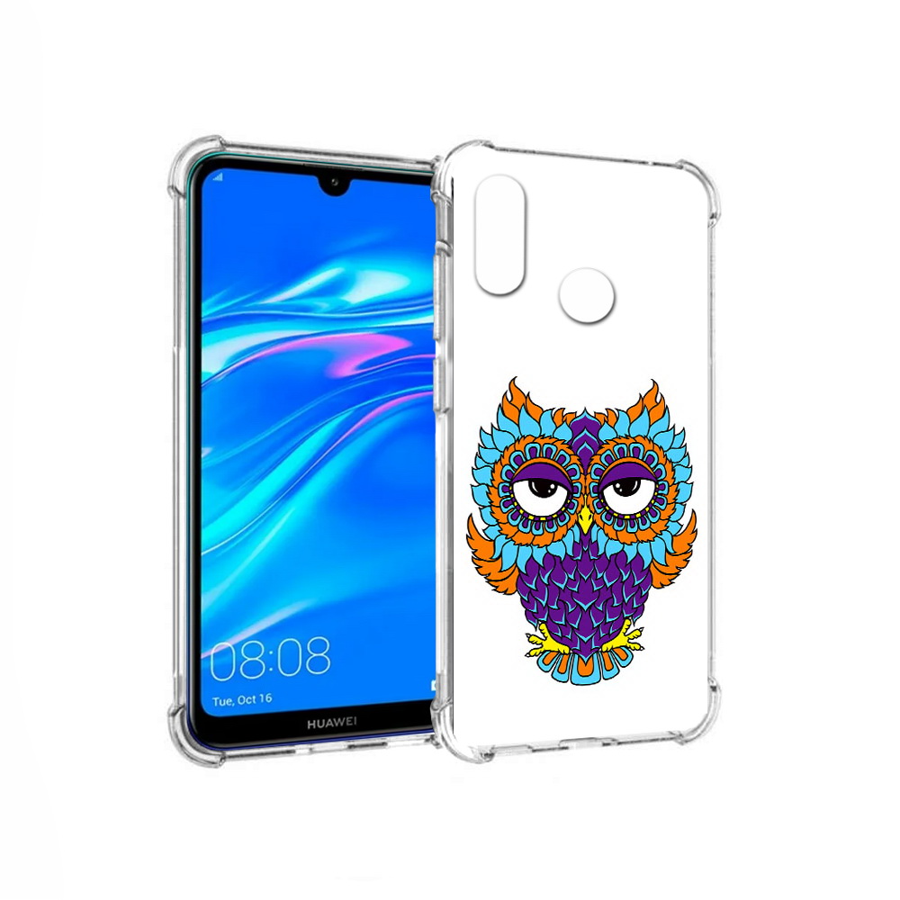 

Чехол MyPads Tocco для Huawei Y9 Цветная сова (PT227091.35.198), Прозрачный, Tocco
