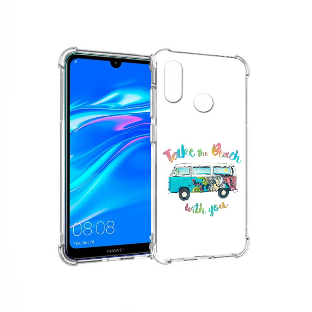 

Чехол MyPads Tocco для Huawei Y9 Хиппи автобус (PT227091.35.190), Прозрачный, Tocco