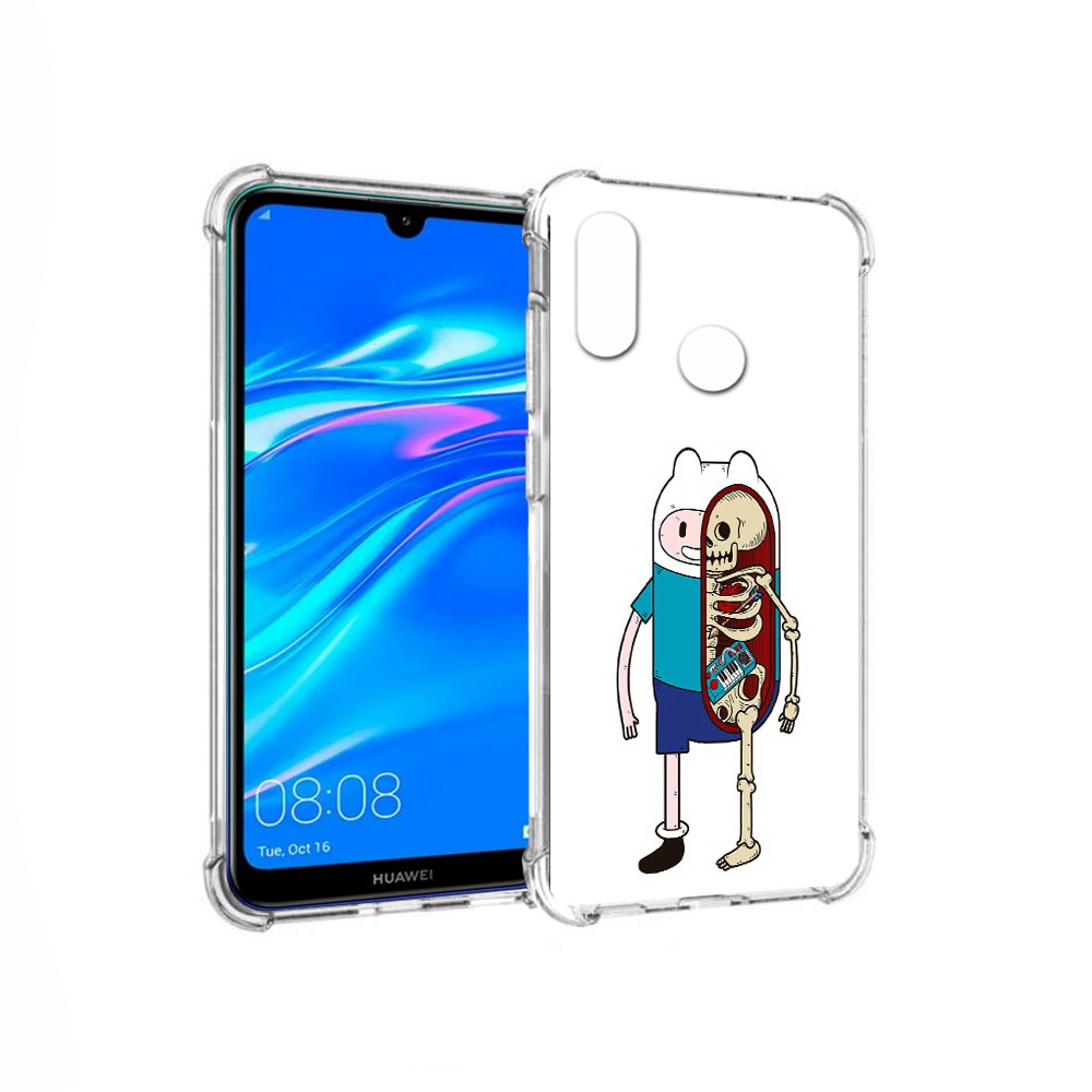 

Чехол MyPads Tocco для Huawei Y9 Финн скелет (PT227091.35.187), Прозрачный, Tocco