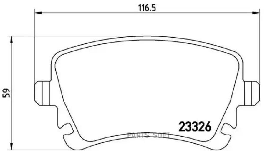 

Тормозные колодки brembo P85083