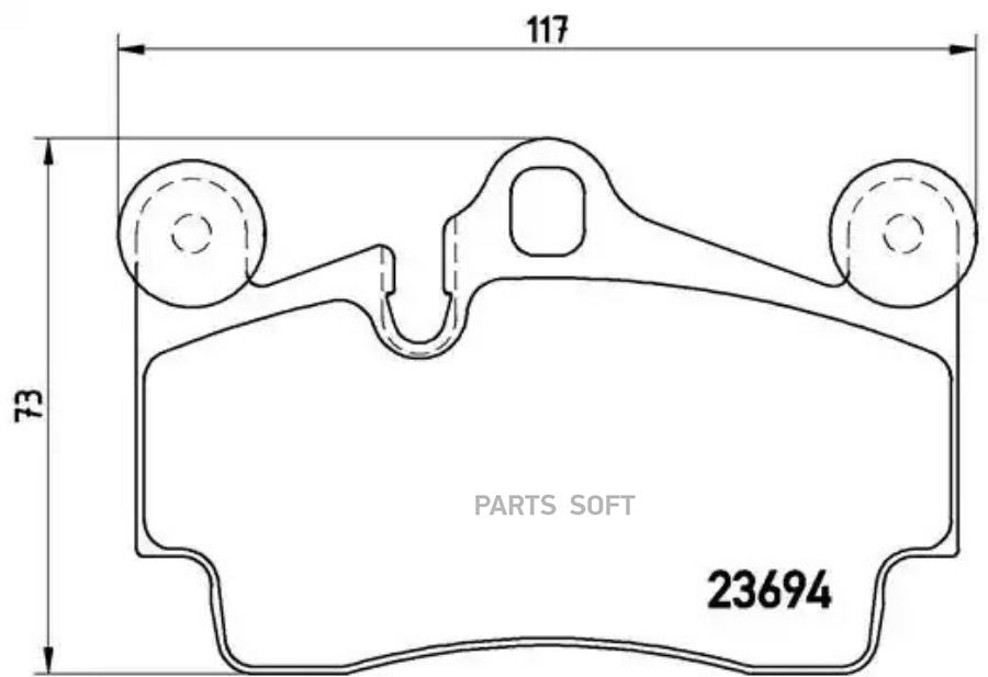 

Тормозные колодки brembo P85070