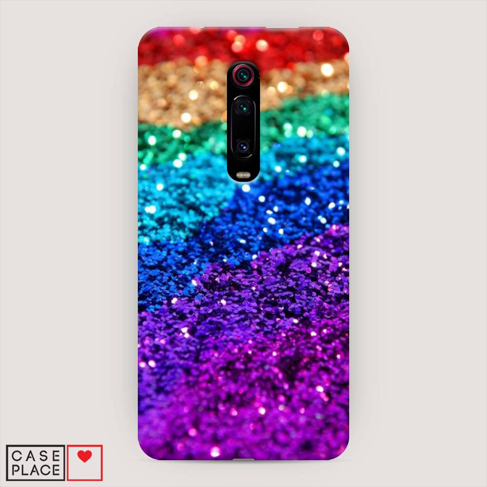 

Пластиковый чехол "Блестящая радуга рисунок" на Xiaomi Redmi K20, 35520-2