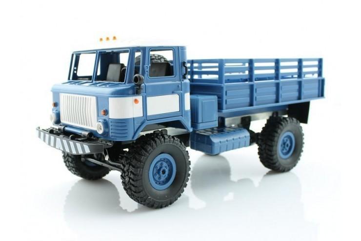 Радиоуправляемая машина WPL Газ 66, грузовая, 4WD RTR, масштаб 1:16, 2.4G, WPLB-24-Blue