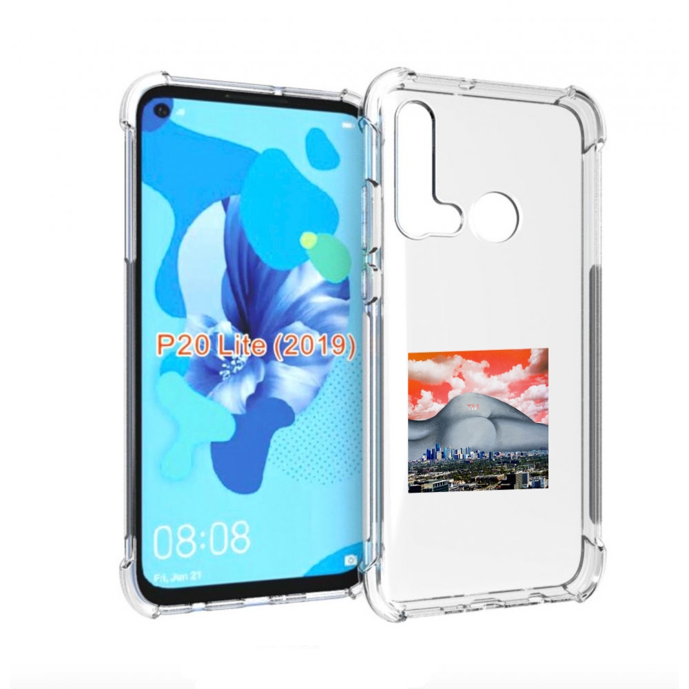 

Чехол бампер MyPads город с девушкой на фоне для Huawei P20 Lite, Прозрачный, Tocco