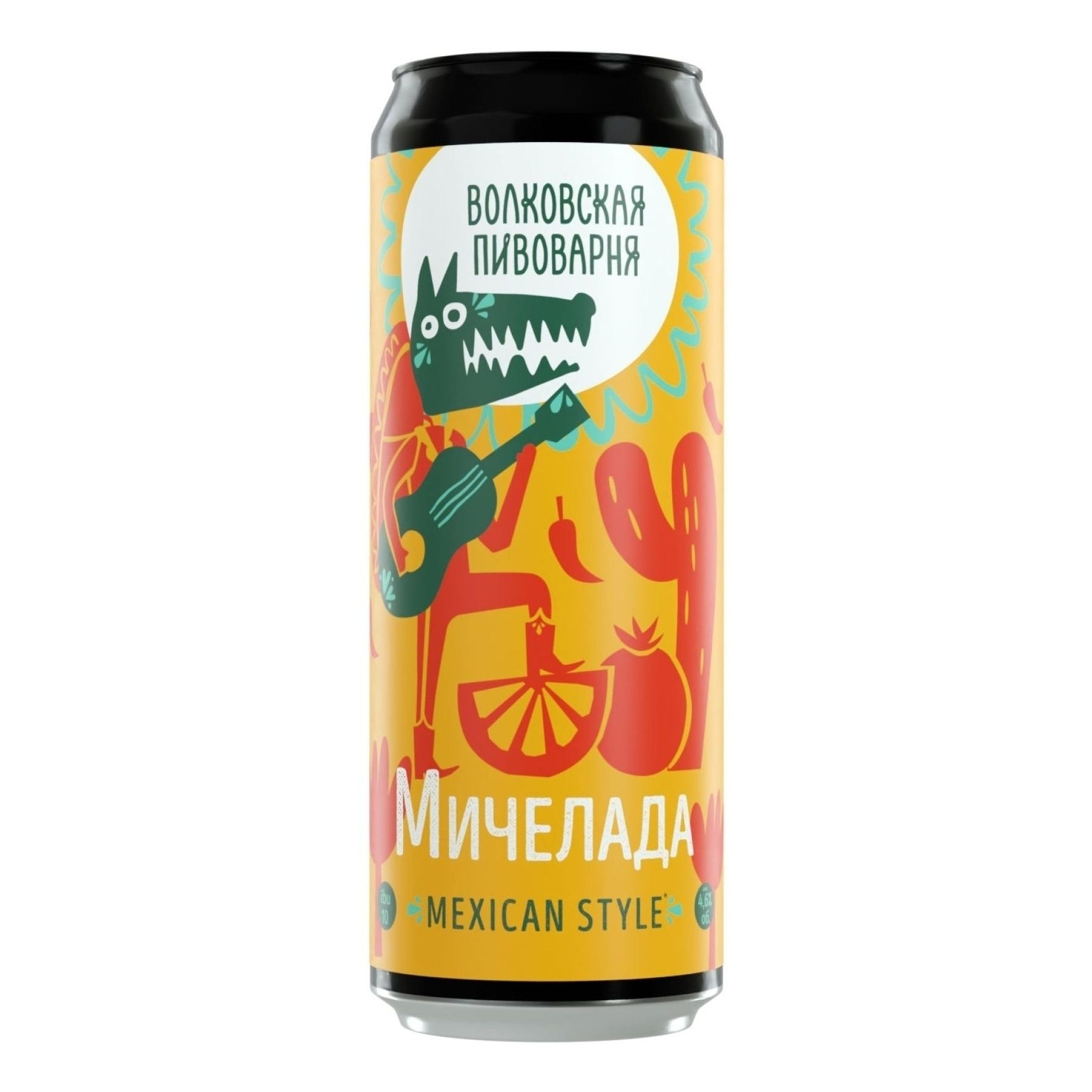 

Напиток пивной Волковская Пивоварня Мичелада 4,6% 0,45 л, Светлое