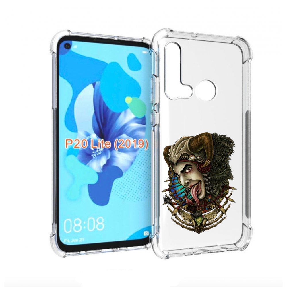 

Чехол бампер MyPads длинный язык для Huawei P20 Lite (2019)., Прозрачный, Tocco