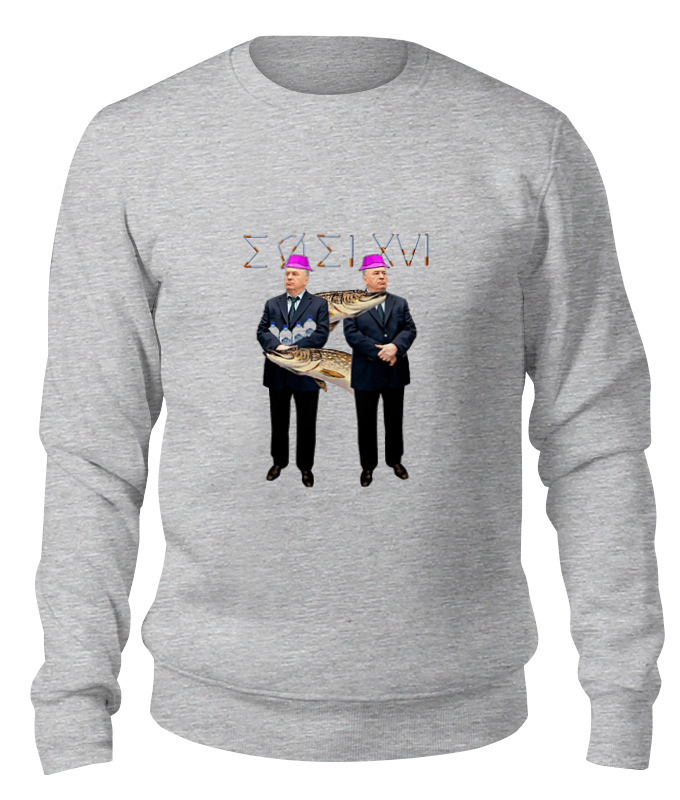 

Свитшот унисекс Printio русский webпанк 2 серый XL, русский webпанк 2