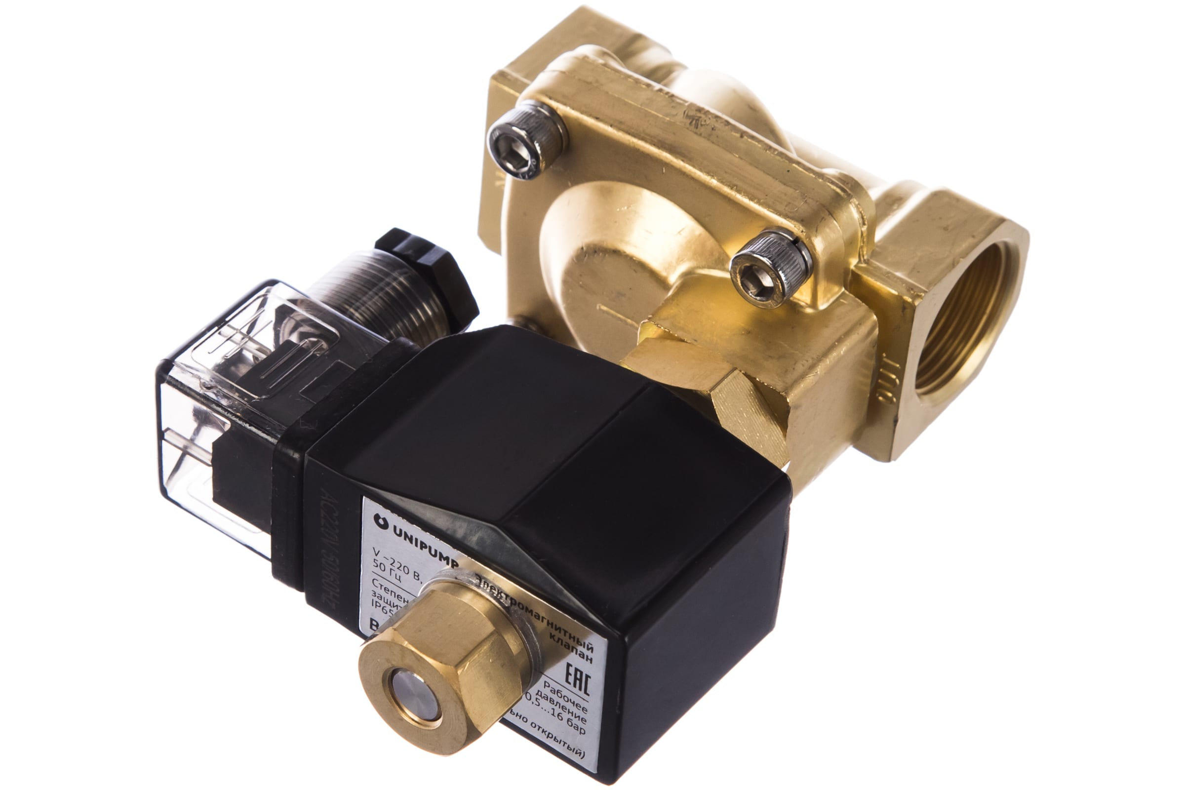 

Клапан электромагнитный UNIPUMP BOX-20 3/4" (нормально открытый), 10885