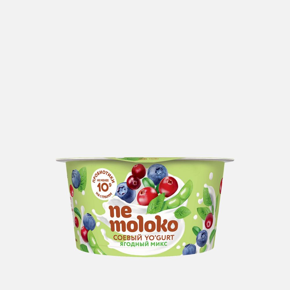 Десерт овсяный Nemoloko Yo’gurt соевый, ягодный микс, 130 г