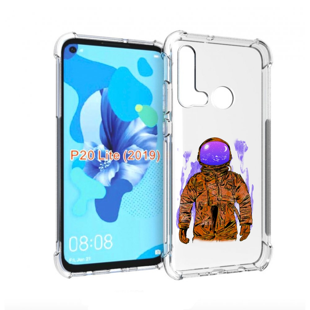 

Чехол бампер MyPads нарисованный мужчина в скафандре для Huawei, Прозрачный, Tocco