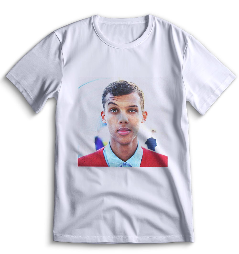 Белая футболка Top T-shirt Stromae (Стомае) 0033 размера M.