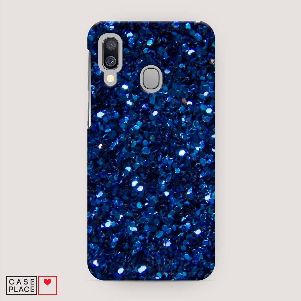 

Пластиковый чехол "Синие блестки рисунок" на Samsung Galaxy A40