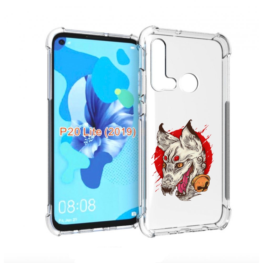 

Чехол бампер MyPads страшная собака для Huawei P20 Lite (2019)., Прозрачный, Tocco