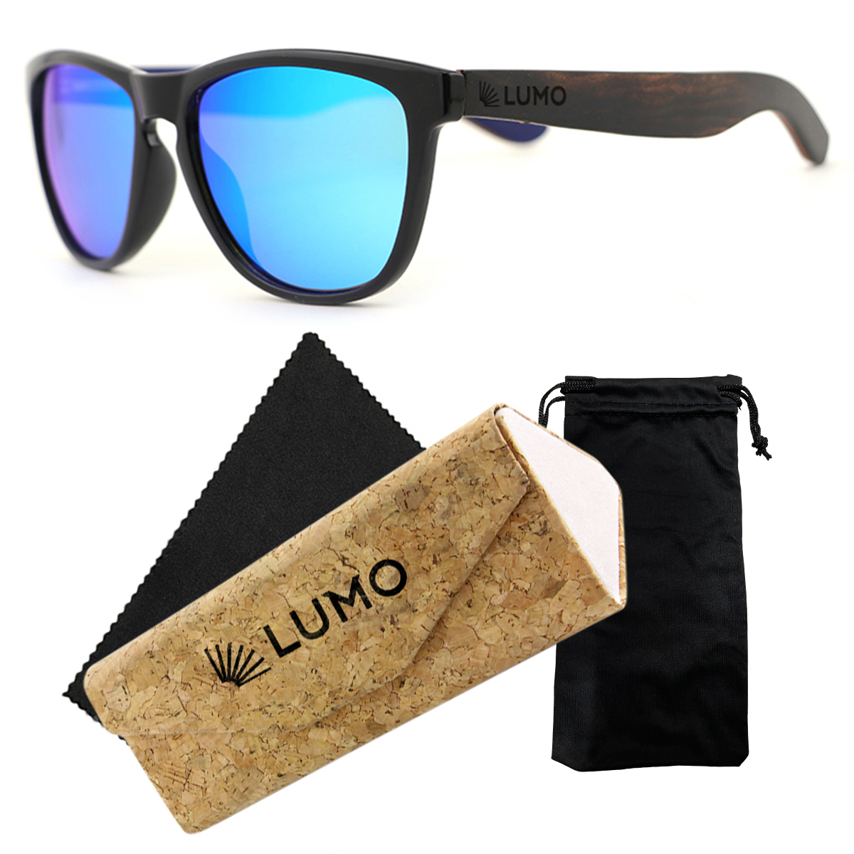 Солнцезащитные очки унисекс Lumo LU1007EB-8 голубые