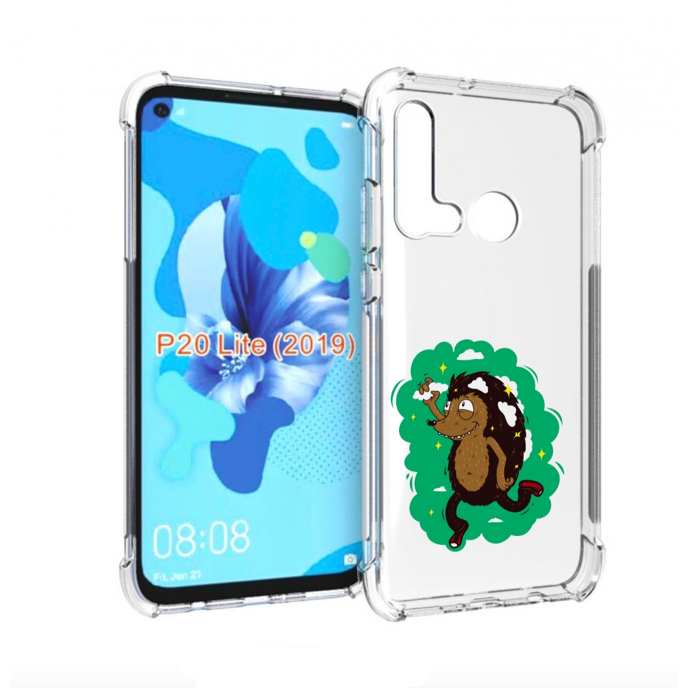 

Чехол бампер MyPads Ежик в облаках для Huawei P20 Lite (2019)., Прозрачный, Tocco