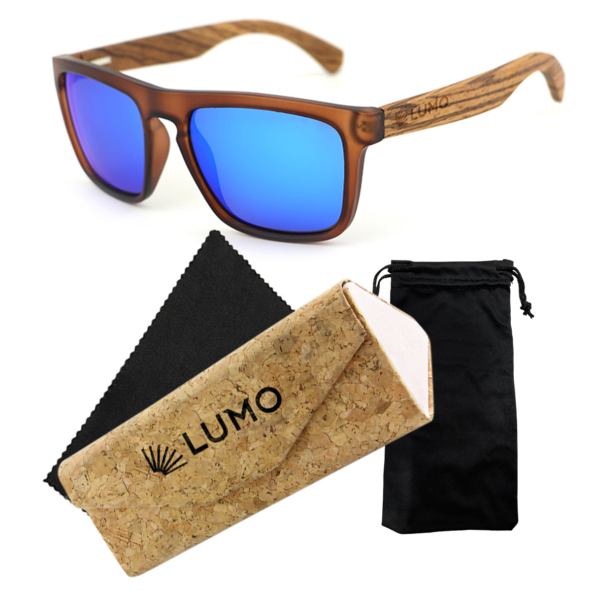 фото Солнцезащитные очки унисекс lumo lu1002bz-0 голубые
