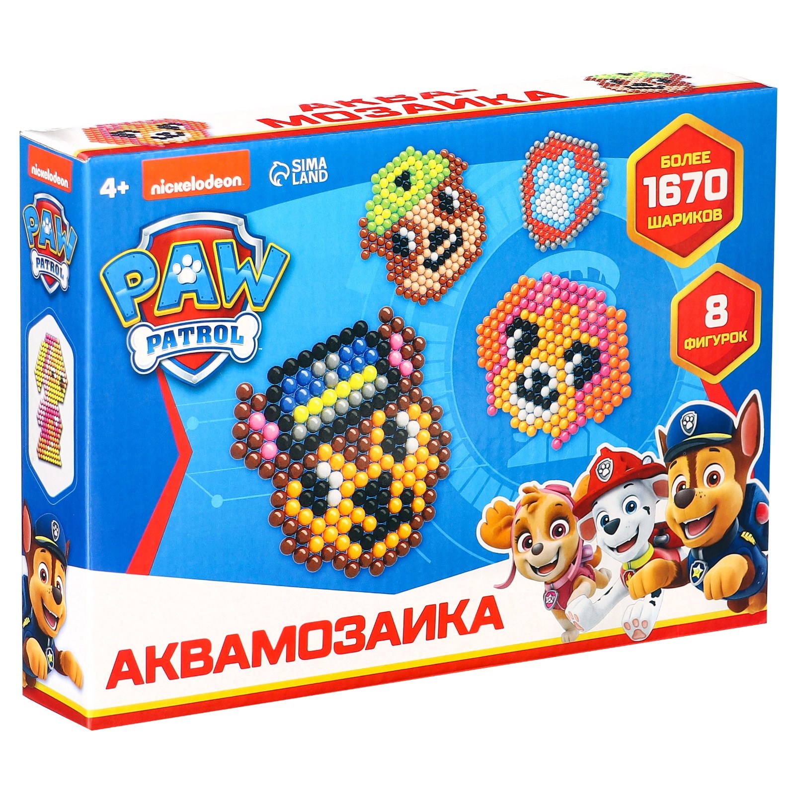 Аквамозаика большой набор PAW PATROL 8 фигурок 1 670 дет.