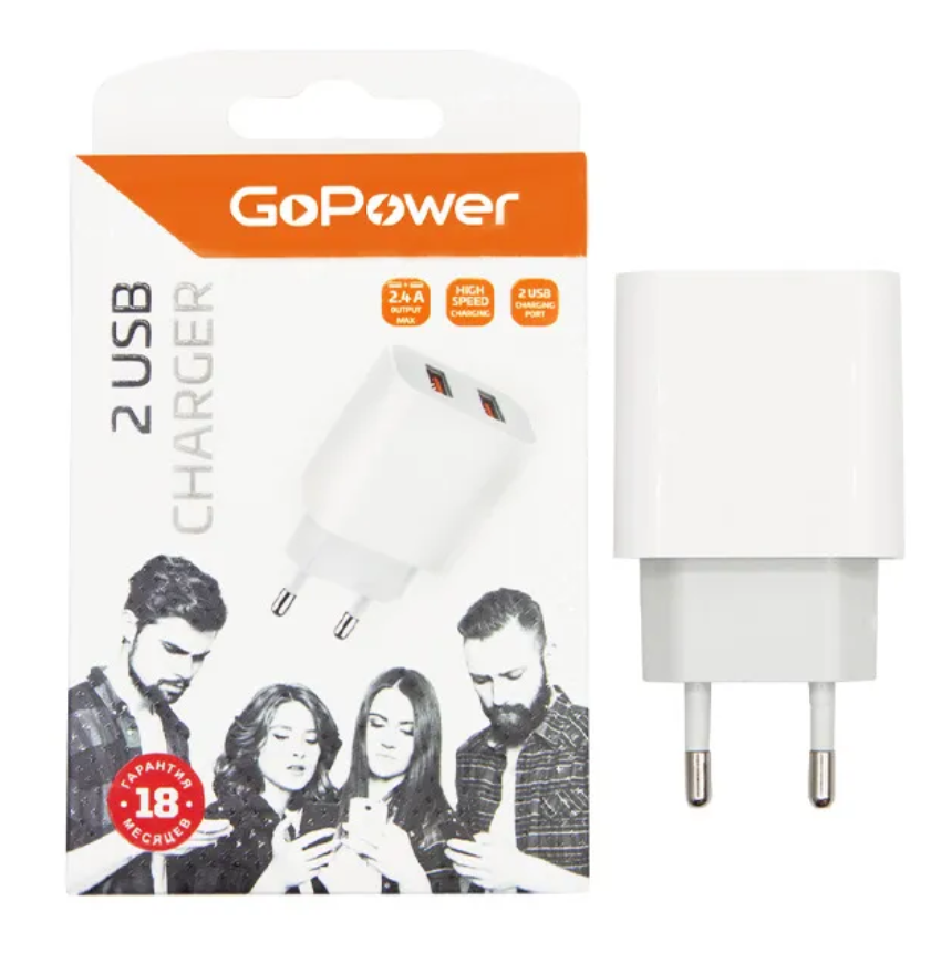 Сетевое зарядное утройство GoPower 00-00018570 (00-00018570)