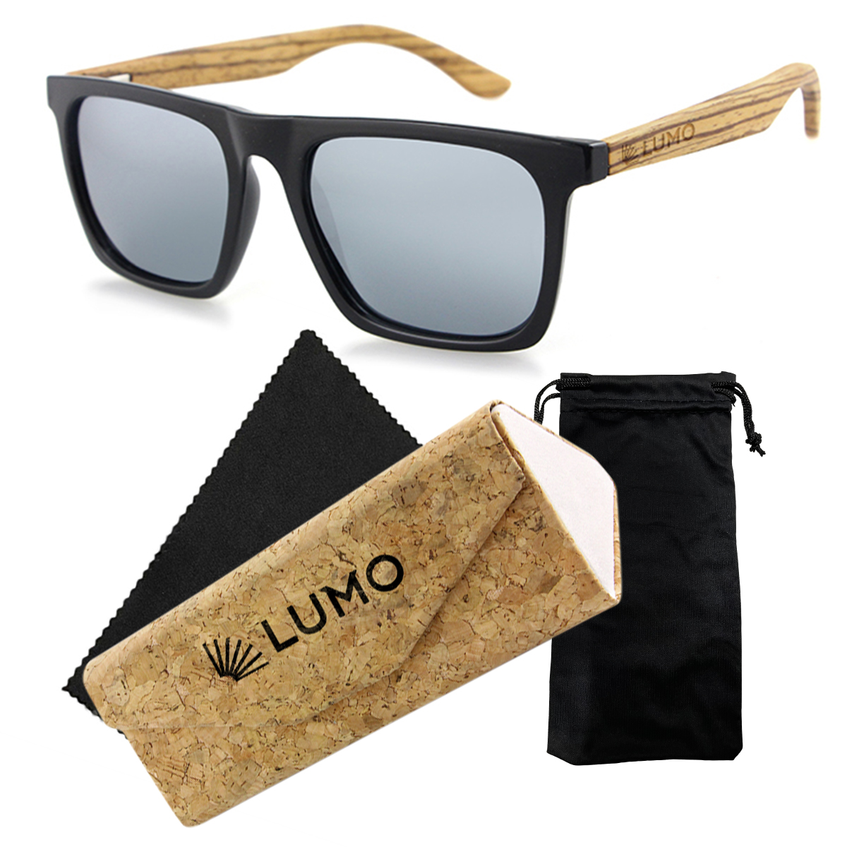 фото Солнцезащитные очки унисекс lumo lu1019z-3 серебристые
