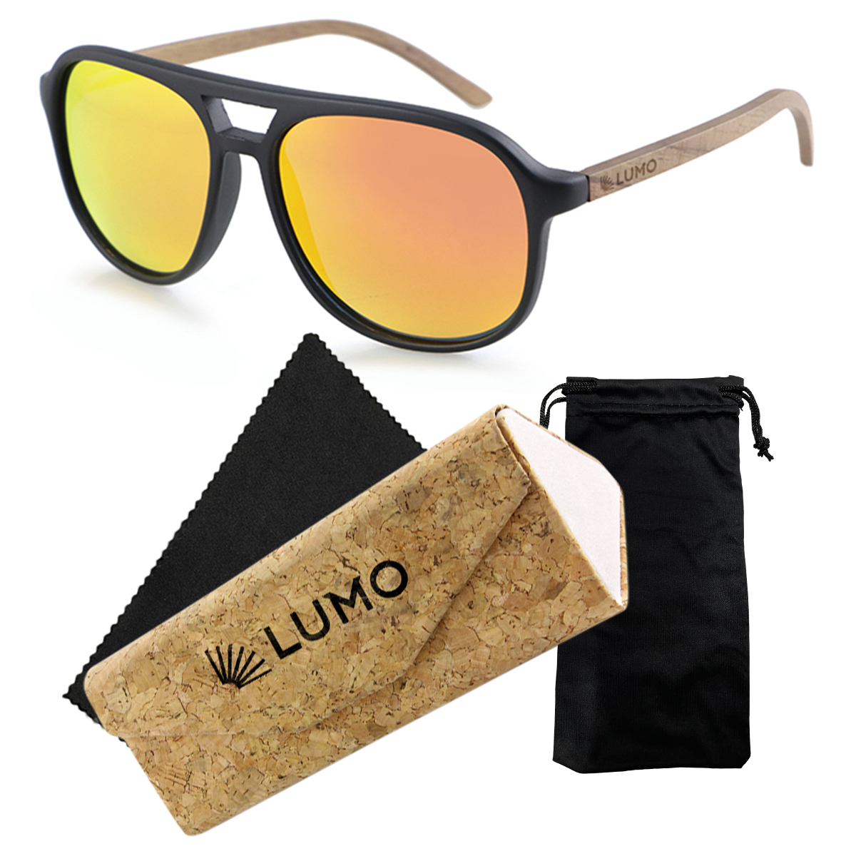 фото Солнцезащитные очки унисекс lumo lu2022bz-1 оранжевые