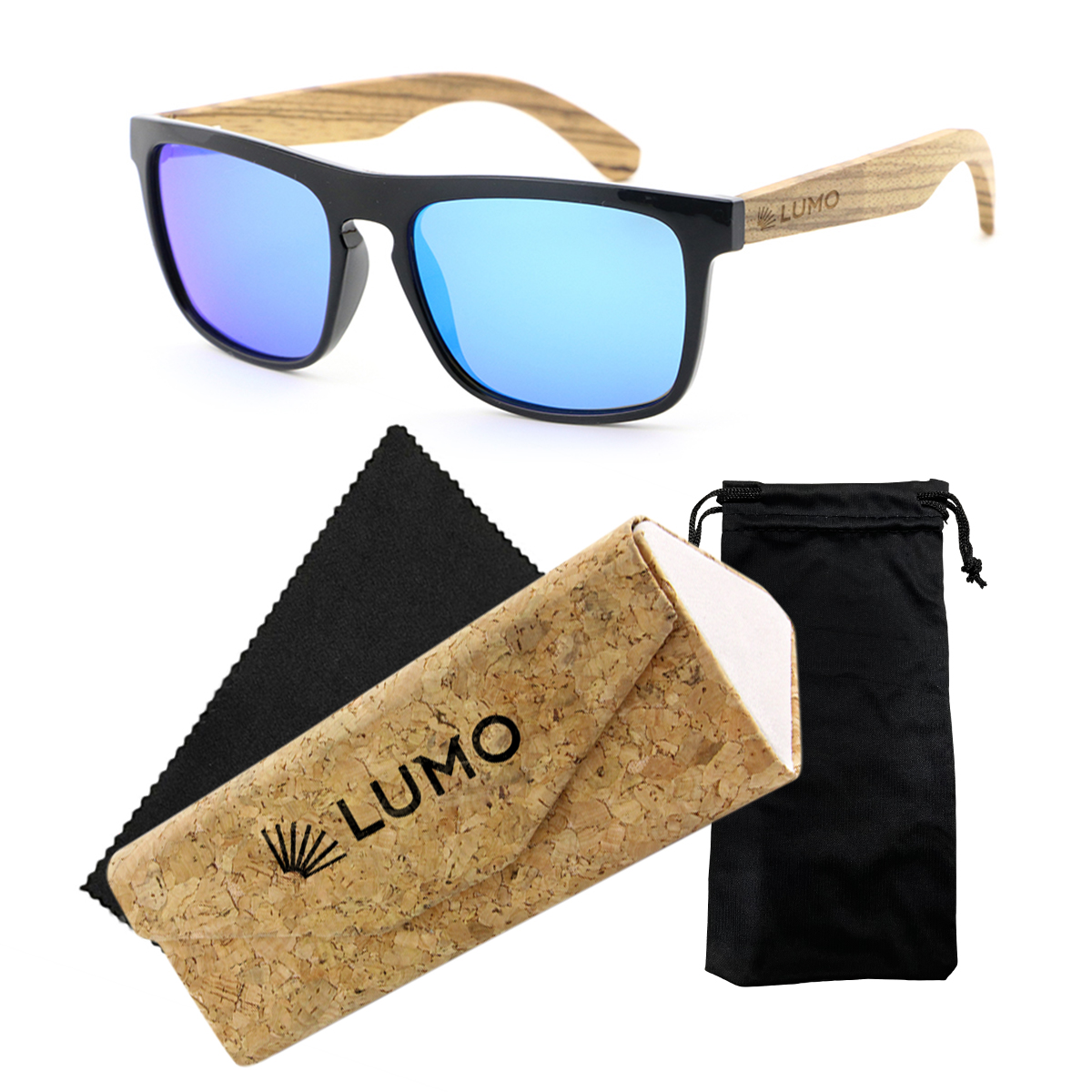 Солнцезащитные очки унисекс Lumo LU1002BAZ-10 голубые