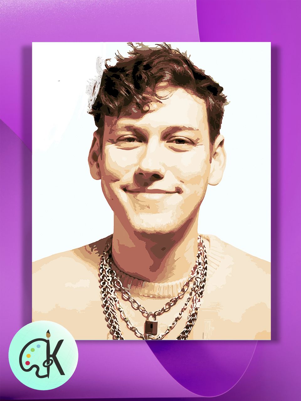 

Картина по номерам на холсте Культура Цвета Импровизация Антон Шастун, 40 х 50 см, Импровизация Антон Шастун