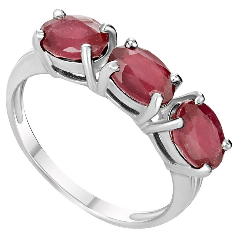 

Кольцо из серебра с рубином р.17 LAZURIT-ONLINE 793400, 793400