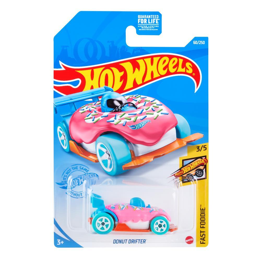 

Машинка Hot Wheels коллекционная DONUT DRIFTER розовый/голубой GRY08, GRY08