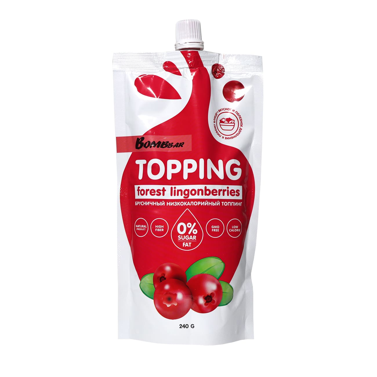 фото Соус bombbar topping 240 г lingonberry, 2 шт.