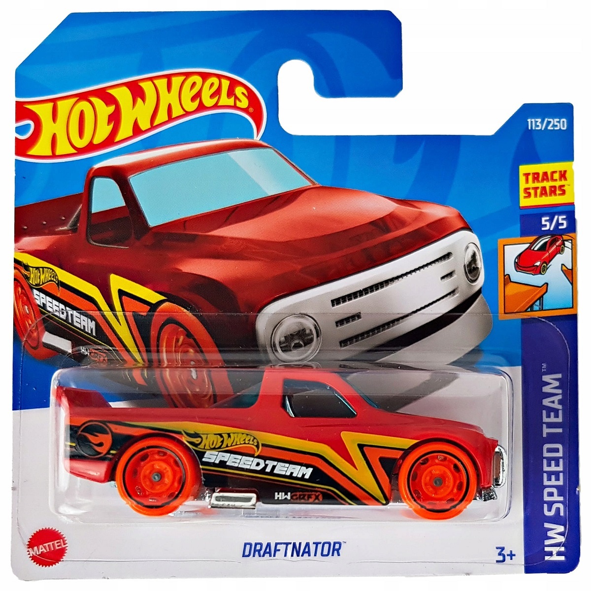 

Машинка Hot Wheels коллекционная DRAFTNATOR красный/оранжевый HCY05, HCY05