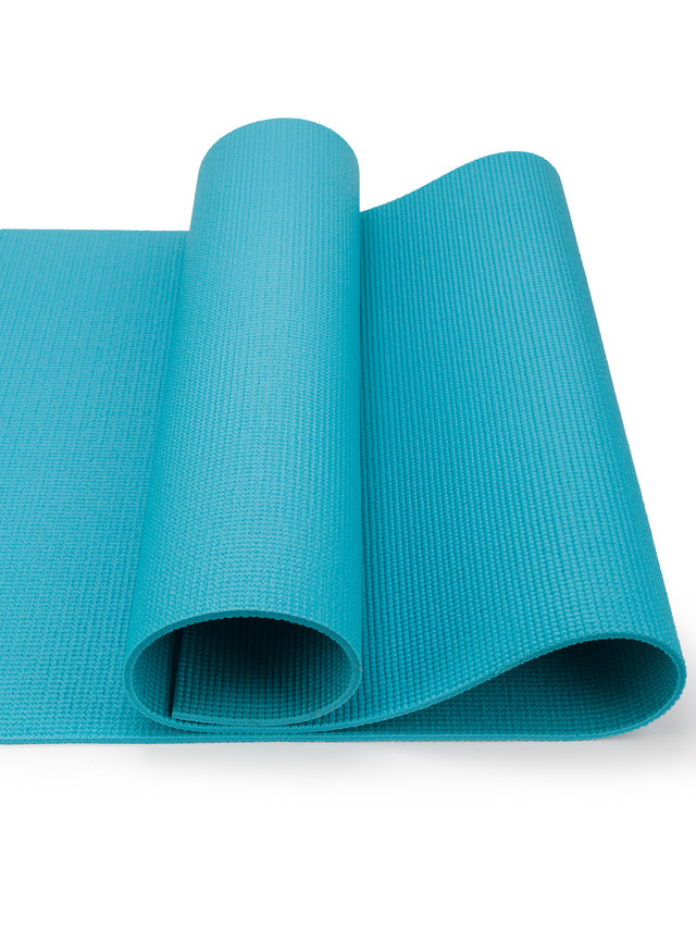 фото Коврик sxride для йоги yxmat051 синий, пвх, 173х61х6 мм