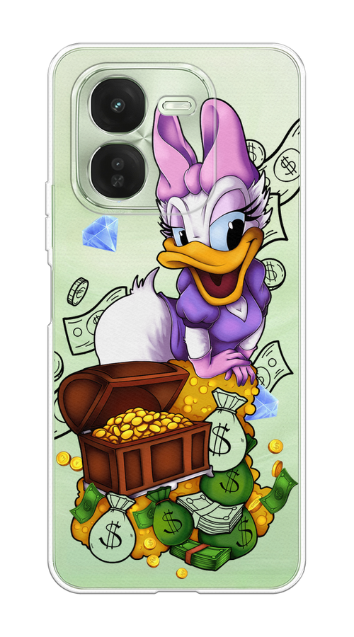 

Чехол на Vivo iQOO Z9X Rich Daisy Duck, Коричневый;белый;фиолетовый, 2612250-1