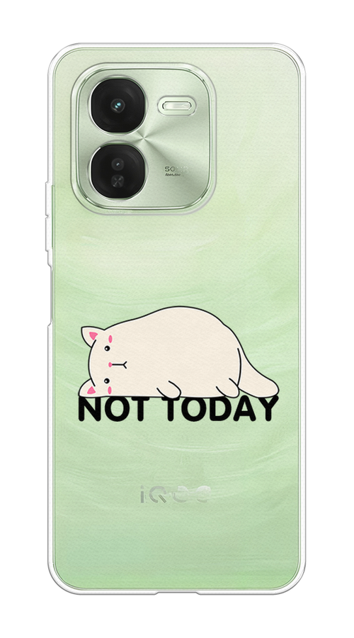 

Чехол на Vivo iQOO Z9X Cat not today, Белый;розовый;черный, 2612250-1