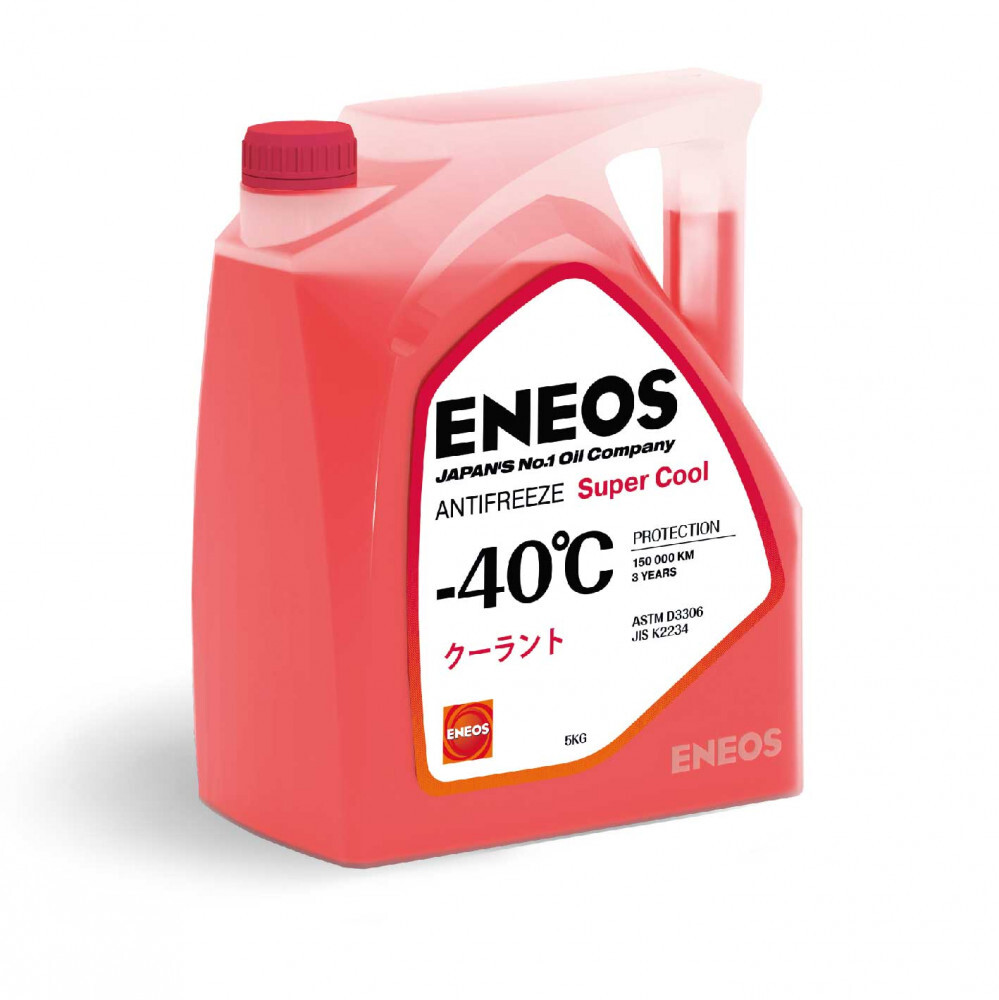 Охлаждающая жидкость низкозамерзающая ENEOS Antifreeze Super Cool -40C 5кг (red)