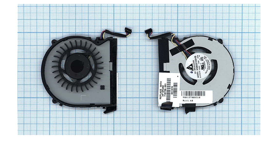 

Кулер для ноутбука Vbparts HP EliteBook Revolve 810 G1, G2 Series