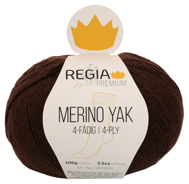 

Пряжа для вязания Regia 9801630 Merino Yak (07522), Коричневый, Merino Yak