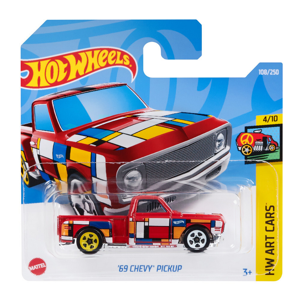 

Машинка Hot Wheels коллекционная '69 CHEVY PICKUP красный/черный HCV74, HCV74