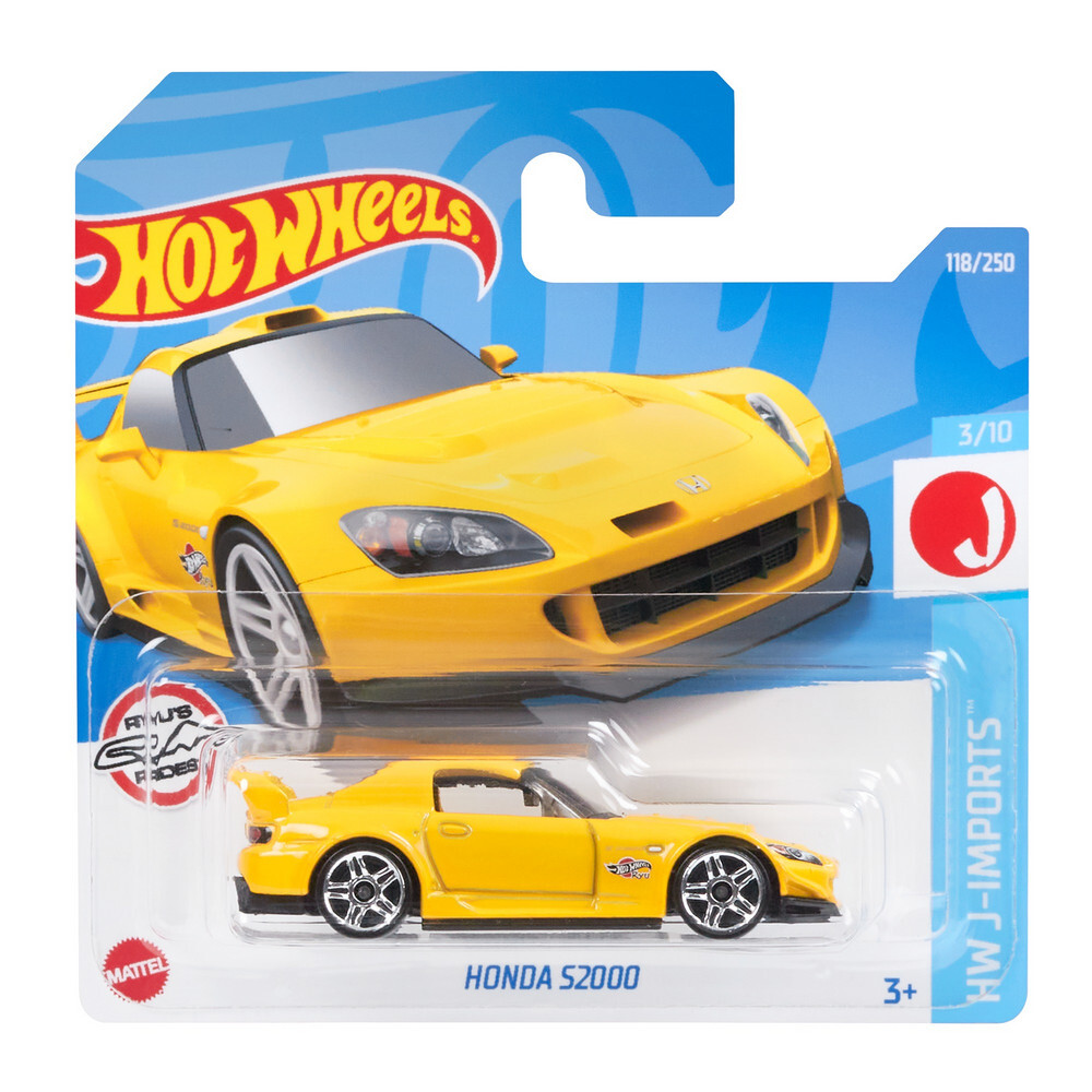 

Машинка Hot Wheels коллекционная HONDA S2000 желтый/черный HCV85, HCV85