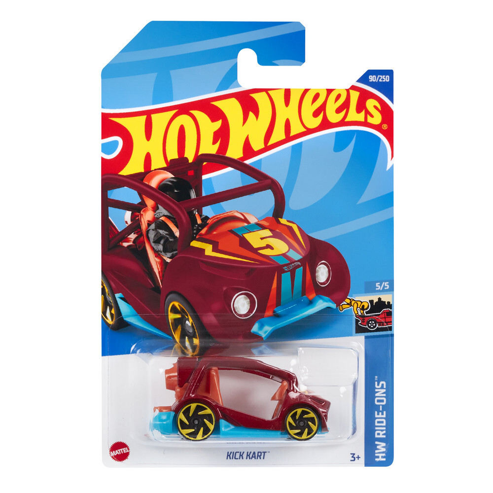 Машинка Hot Wheels коллекционная KICK KART бордовый/голубой HCW58 машинка hot wheels car meet 5 шт 1806 hly78