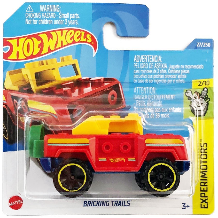 

Машинка Hot Wheels коллекционная BRICKING TRAILS красный/желтый HCW86, HCW86