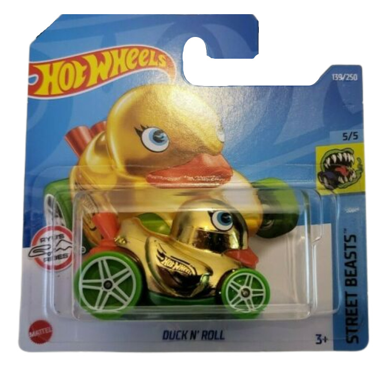

Машинка Hot Wheels коллекционная DUCK N' ROLL золотой/зеленый HCY06, HCY06