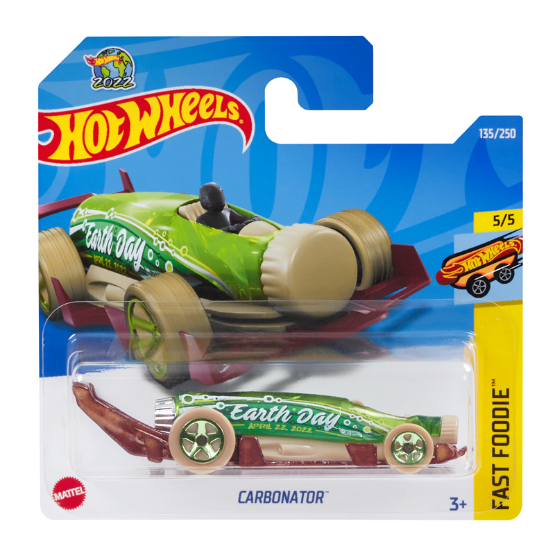

Машинка Hot Wheels коллекционная CARBONATOR зеленый/коричневый HCV52, HCV52