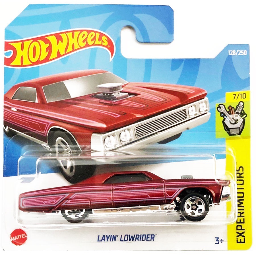 

Машинка Hot Wheels коллекционная LAYIN' LOWRIDER красный/розовый HCT39, HCT39